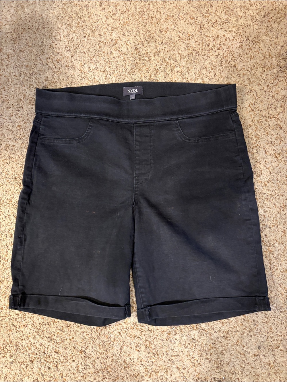 NYDJ Black Women’s Stretch Jean Shorts new size 12